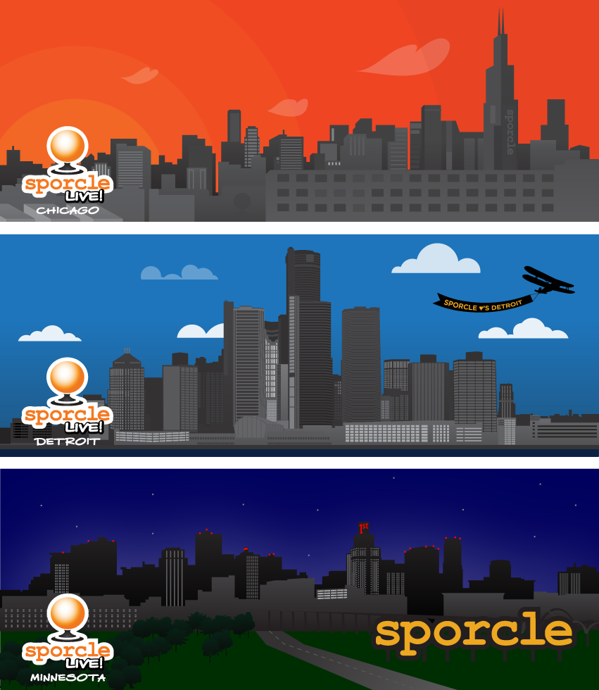 Sporcle City Illustrations